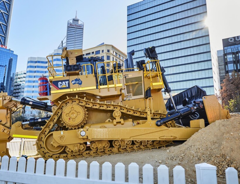 Westrac Truck on sand for demonstration
